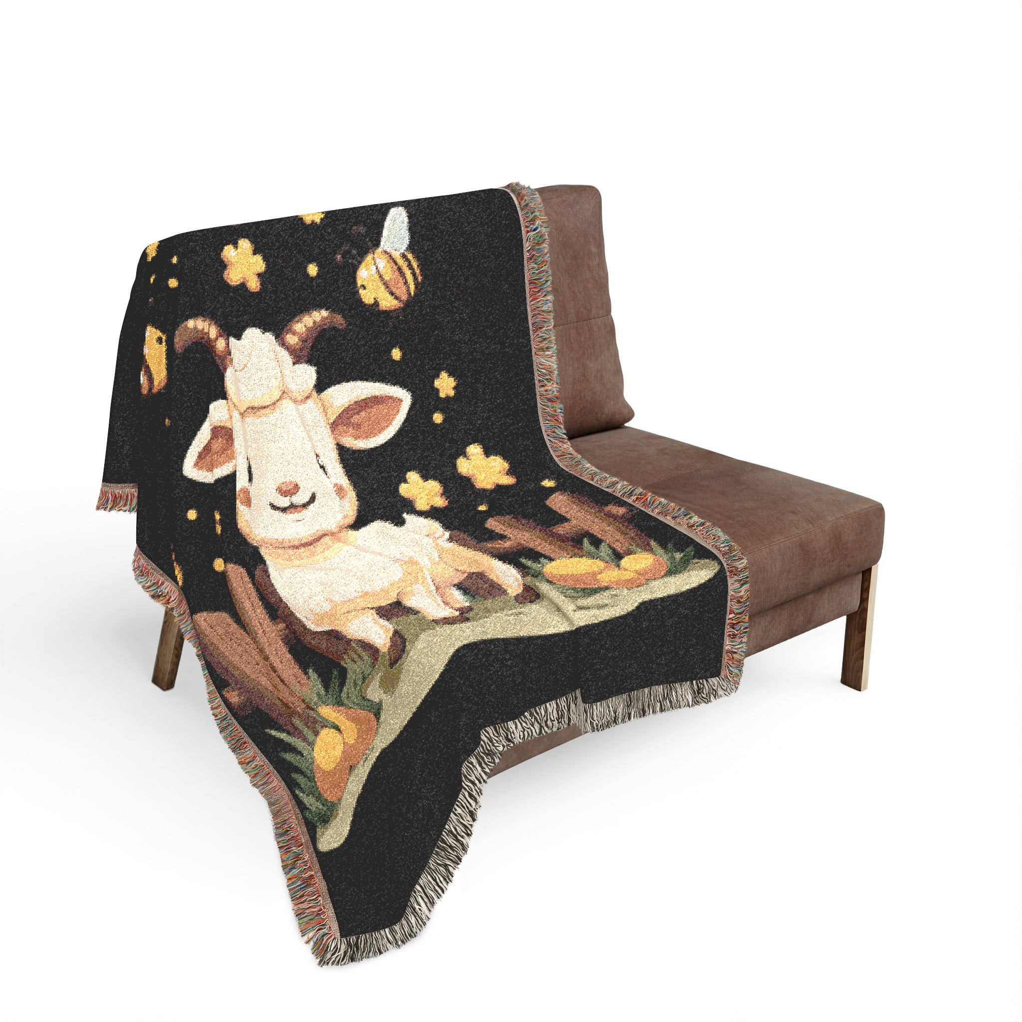 Copy of Cozy Goat Woven Blanket