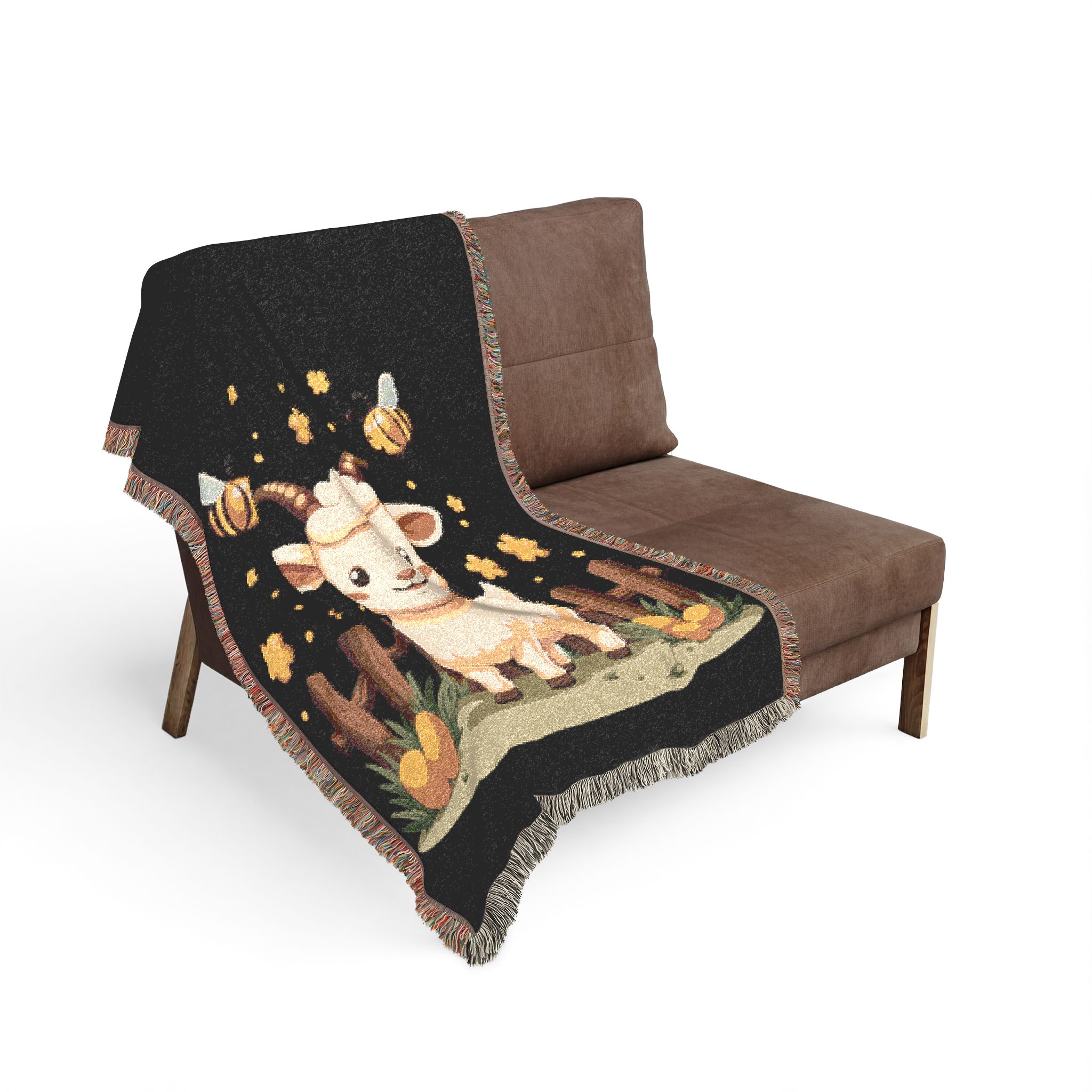Copy of Cozy Goat Woven Blanket